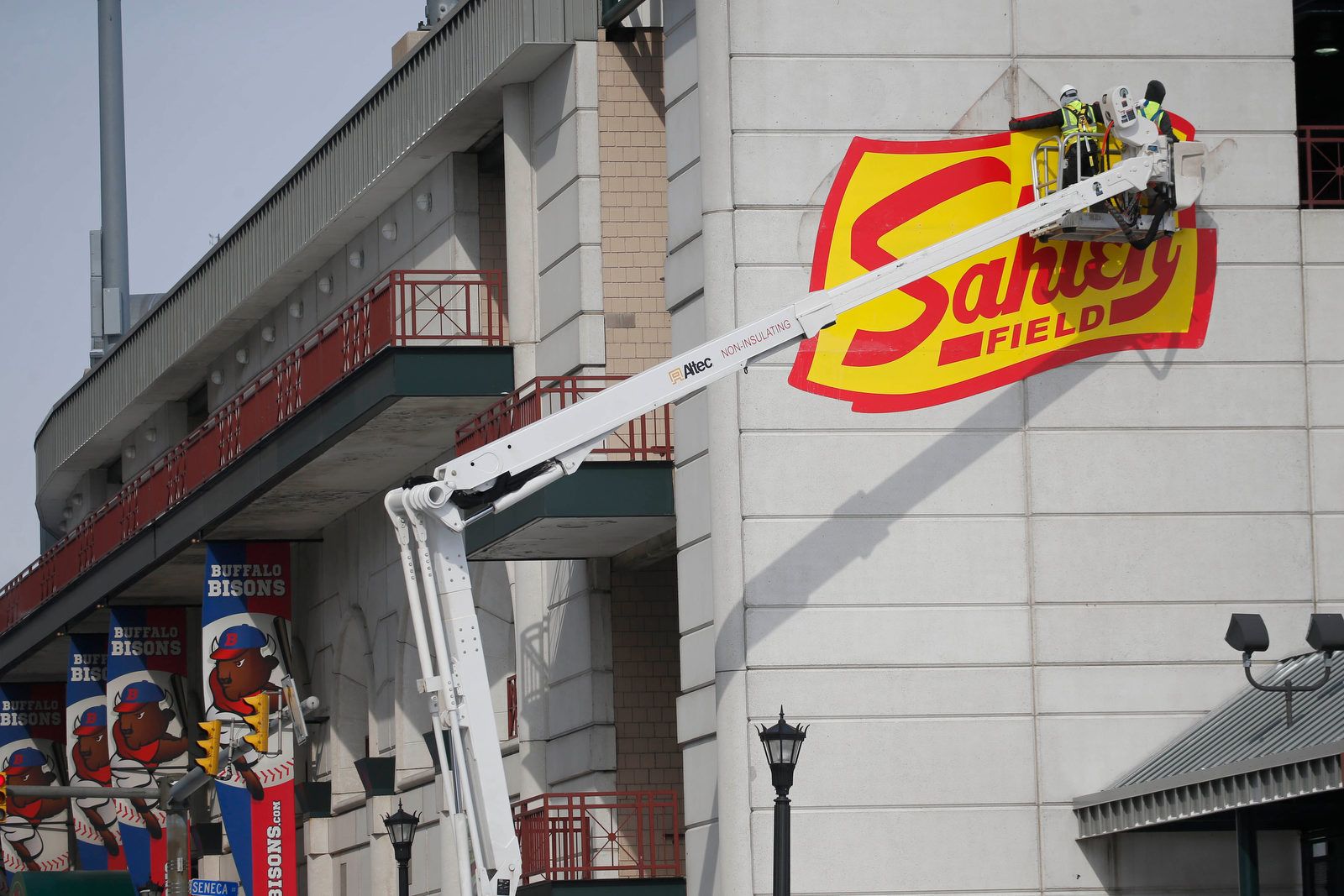 New signs go up at Sahlen Field